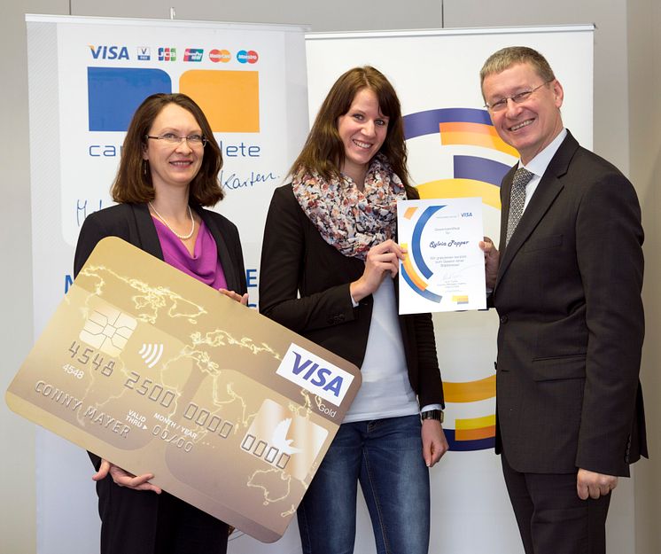 Visa Europe Reisequiz: Preisübergabe an die Gewinnerinnen