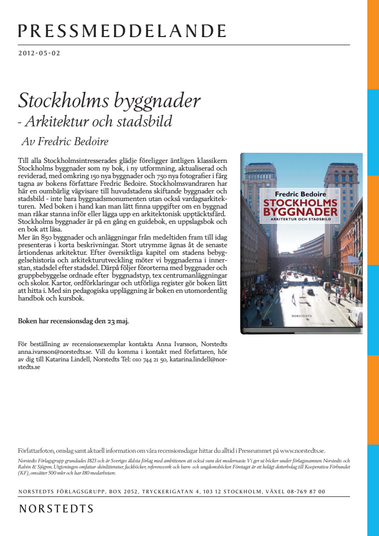 Stockholms byggnader  -  Arkitektur och stadsbild