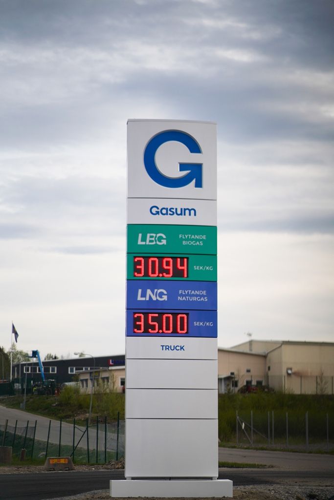 Gasum tankstation Sverige