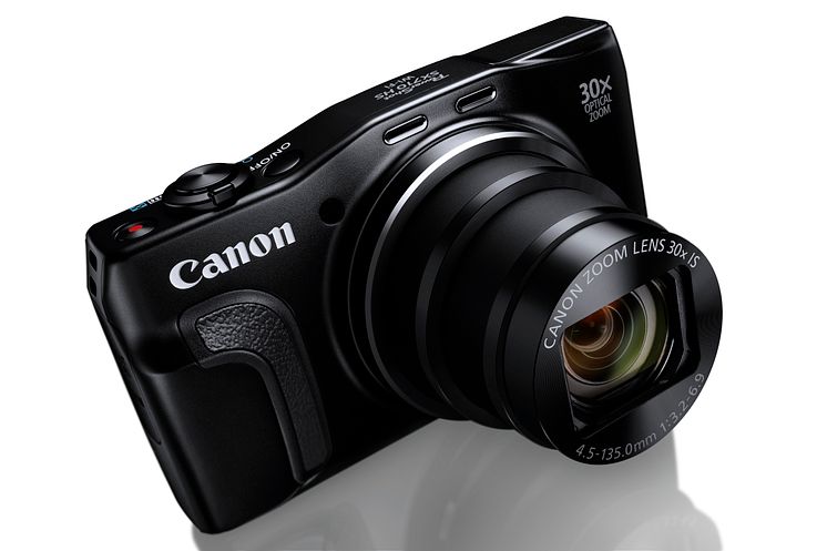 PowerShot SX710 HS Beauty Black with White Background