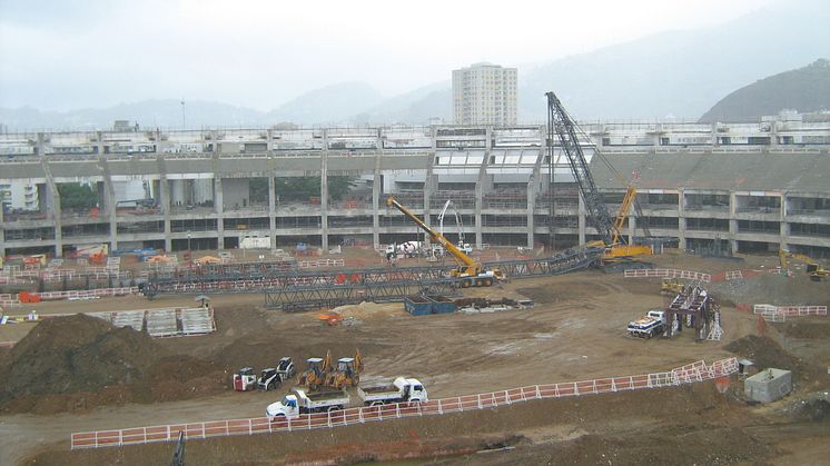 Husqvarnas maskiner renoverar OS-arenan i Brasilien