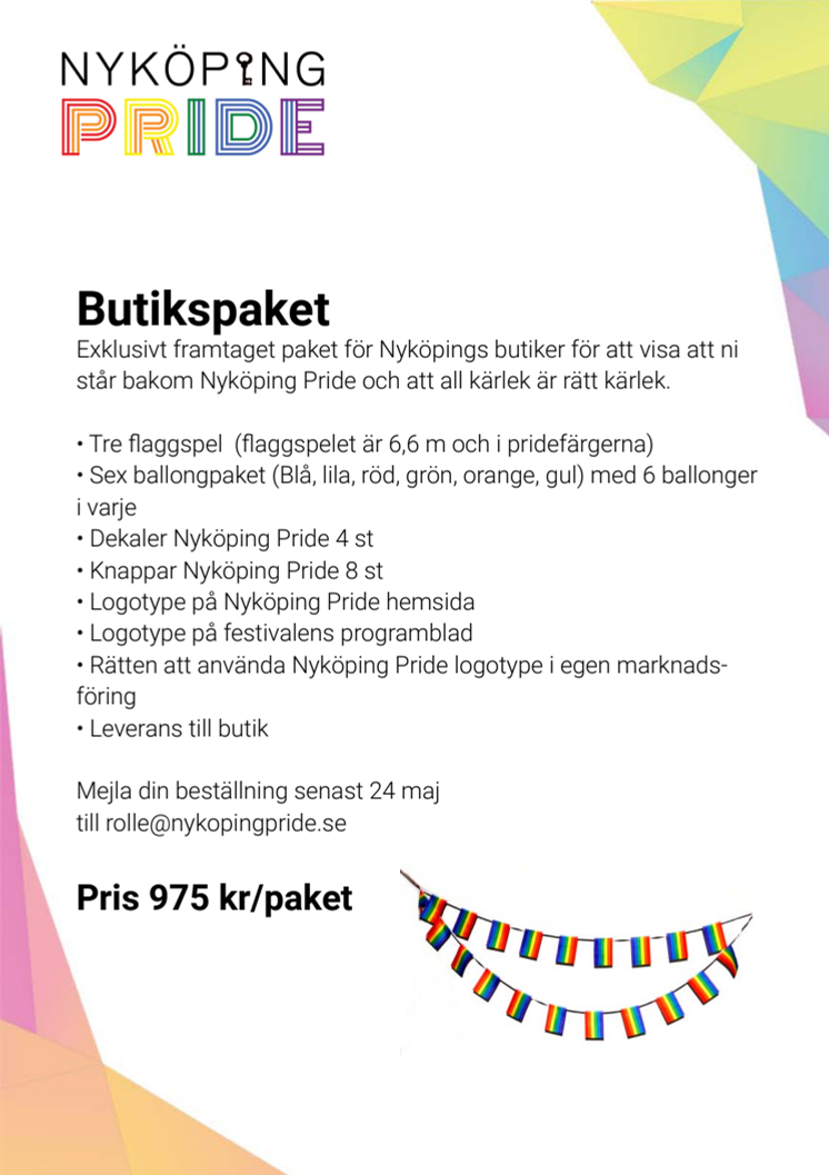 Nyköping Pride Butikspaket
