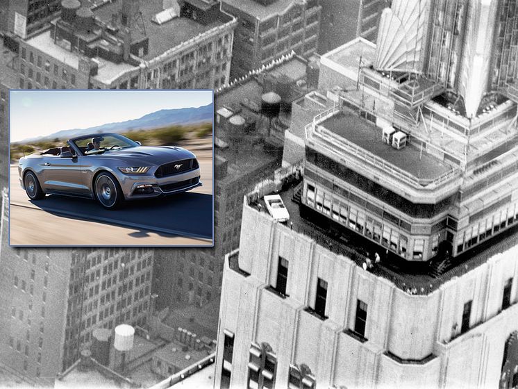 Ford Mustang firar 50-årsjubileum med utställning i Empire State Building