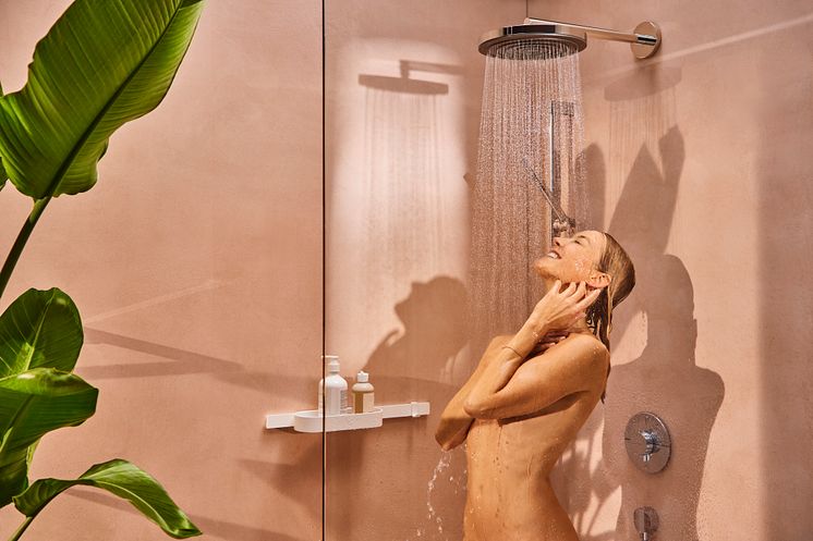 ShowerSelect Comfort dusjtermostat i rundt design