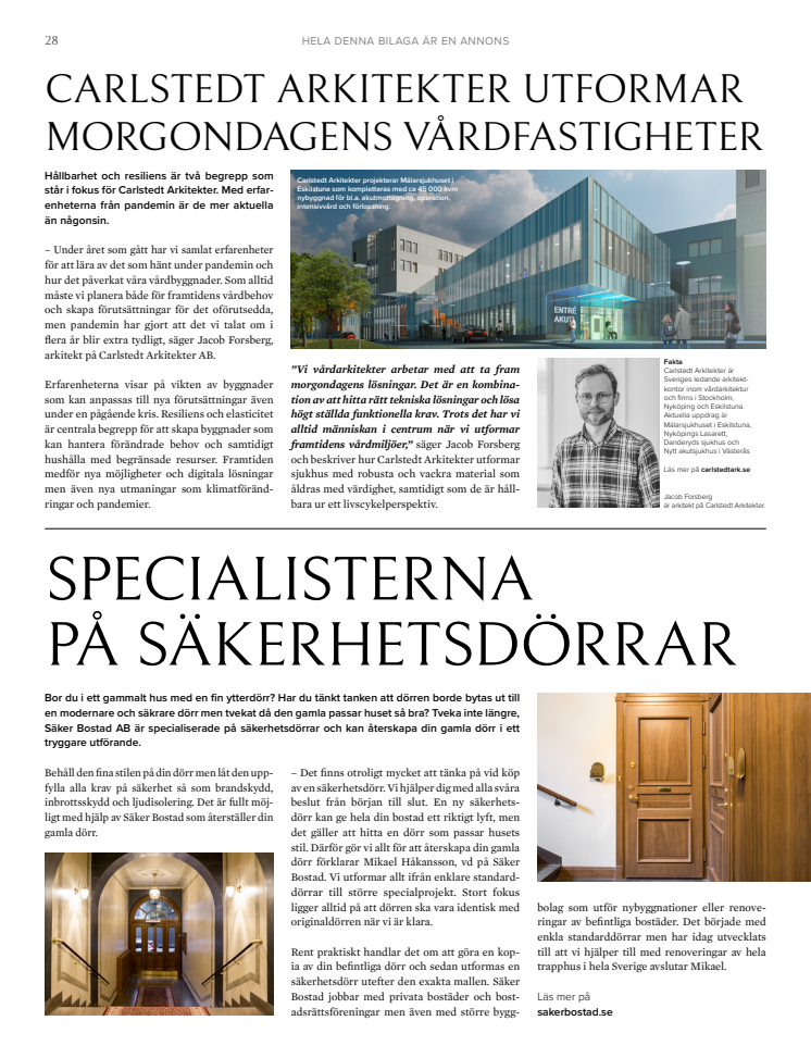 Morgondagens fastigheter, SvD 2021-02-25 sid 28