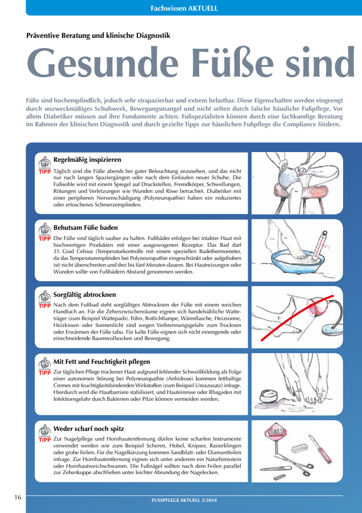 Präventive Beratung und klinische Diagnostik: Gesunde Füße sind starke Füße