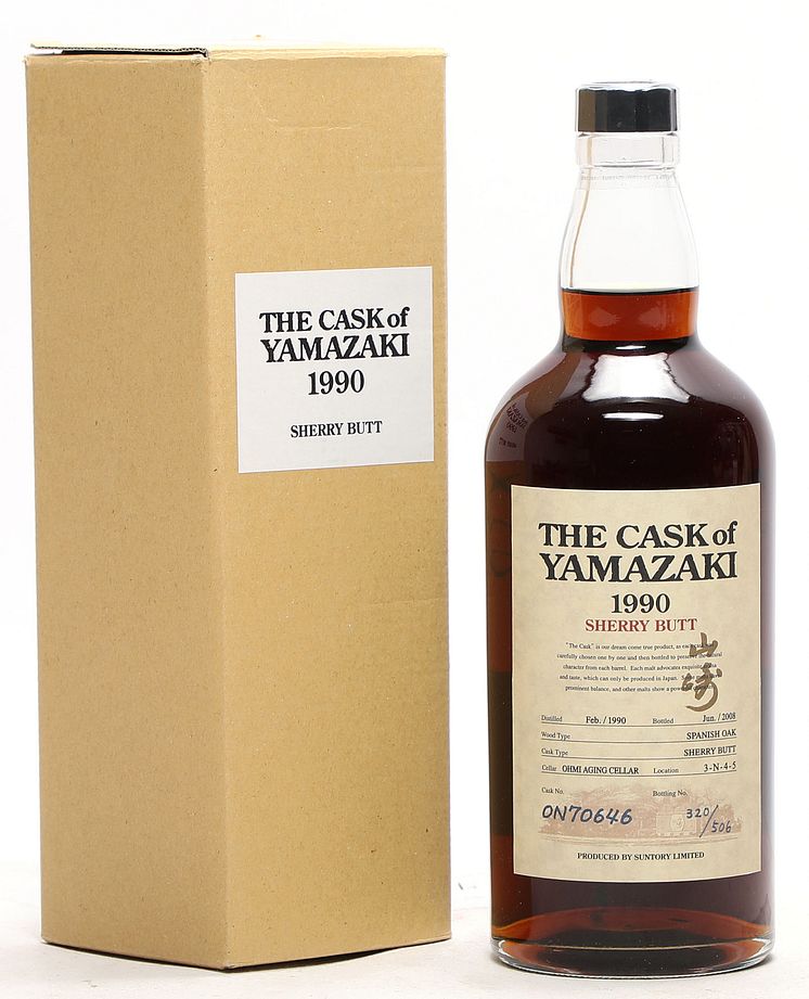 1 bt. Yamazaki "The Cask" Sherry Butt, Single Malt Whisky, Japan 1990 A (hf/in). Oc.