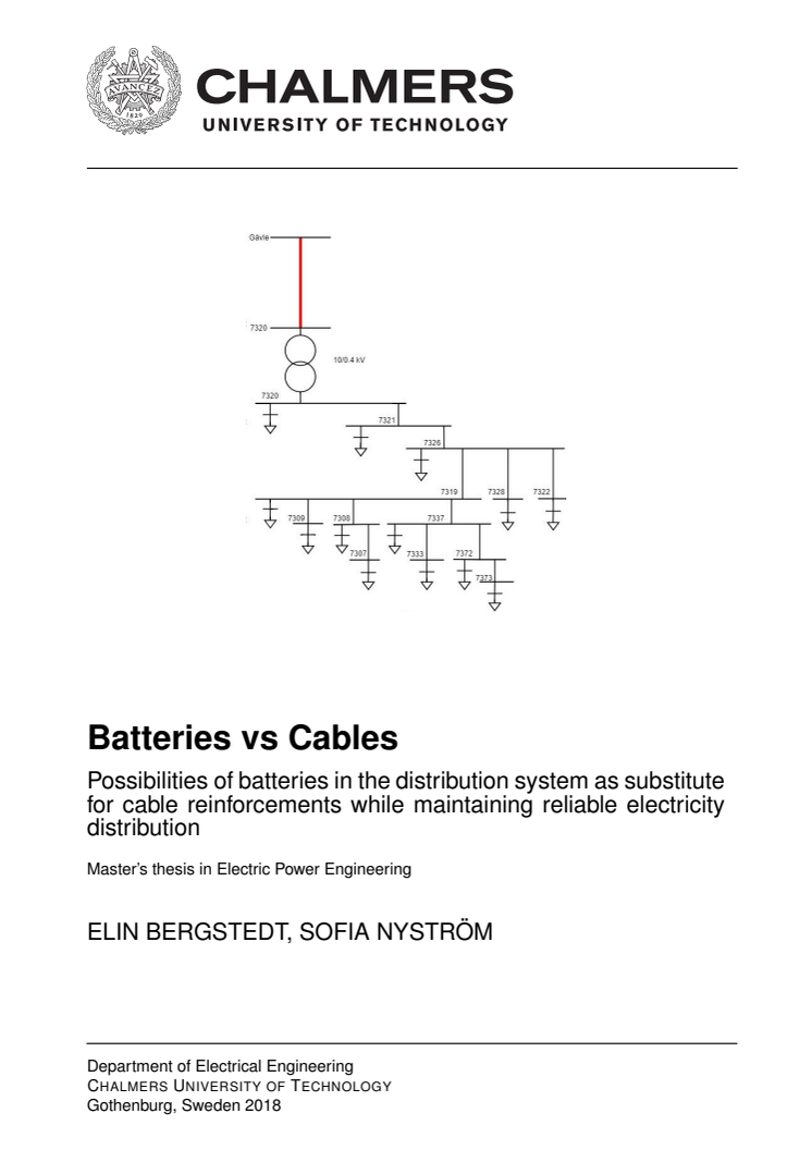 Exjobb Batteries vs Cables