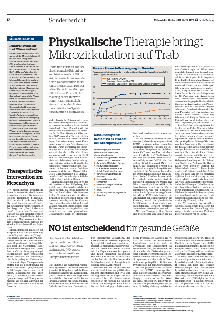 Sonderbericht Ärztezeitung 26.10.2016 Kongress DGPMR