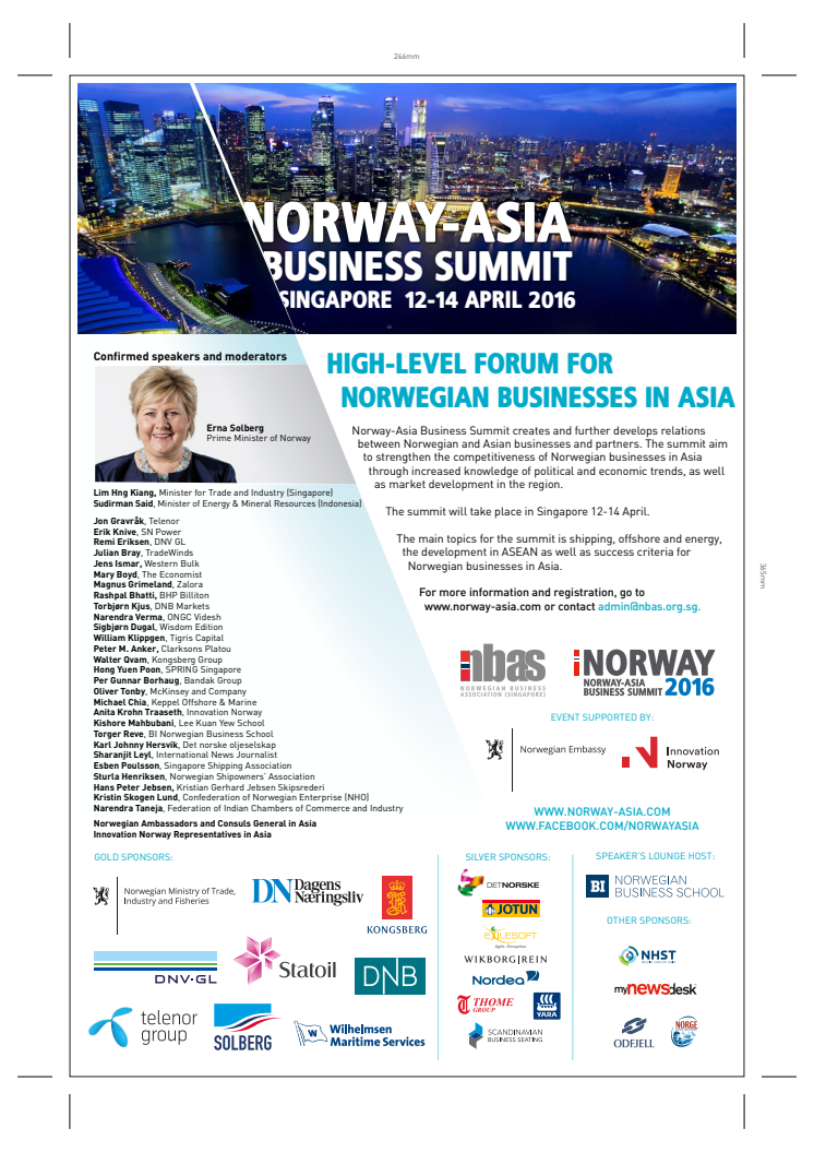 Norway-Asia Business Summit 2016