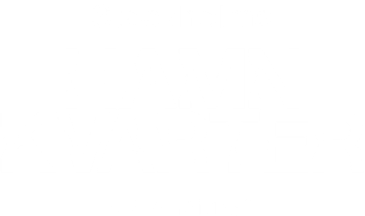 Stockholms Hamnkvarter Logotyp Sekundär Vit