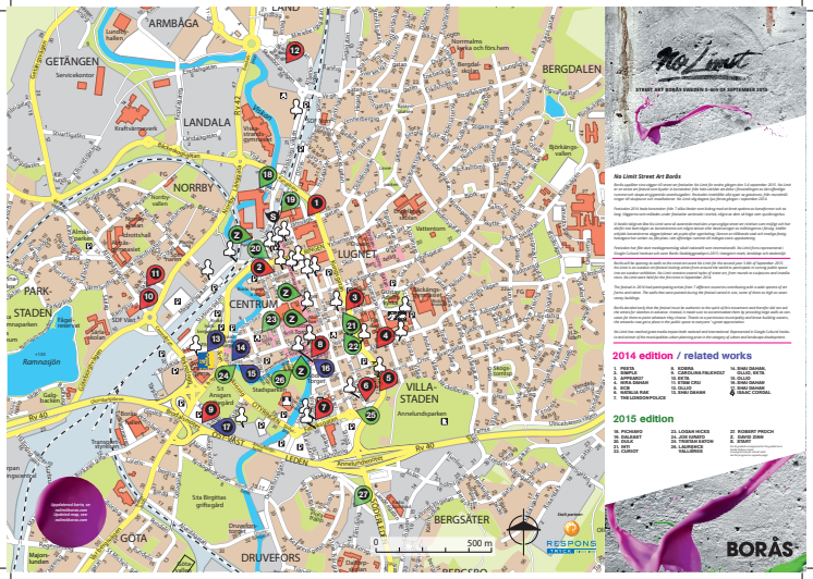 Map - No Limit Street Art Borås