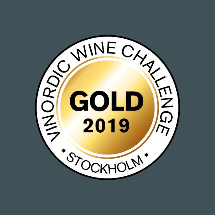 Vinnarsymbolen för Vinordic Wine Challenge 2019