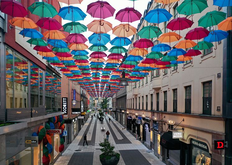 The Umbrella Project x Indiska, Drottninggatan Stockholm