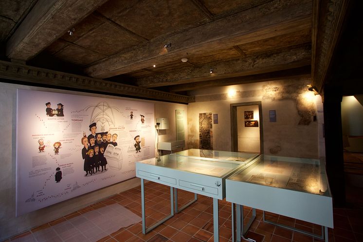 Ausstellung "Klang & Glaube" im Priesterhaus Torgauin historischen Gemäuern-Foto Wolfgang Sens