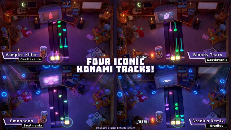 Four Iconic Konami Tracks