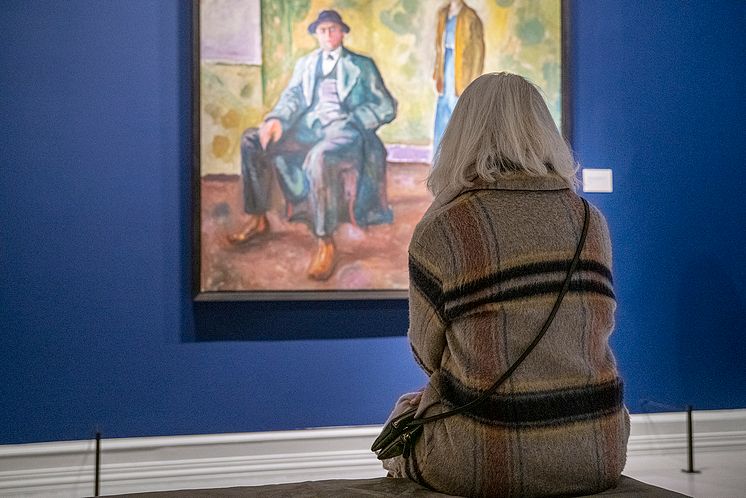 Foto fra åpningen av Munchs mesener og samlere, venner og hjelpere