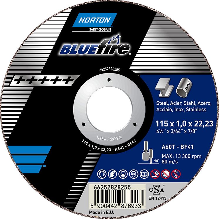 Norton Blue Fire - Produkt 3: Kapskiva vinkelslip