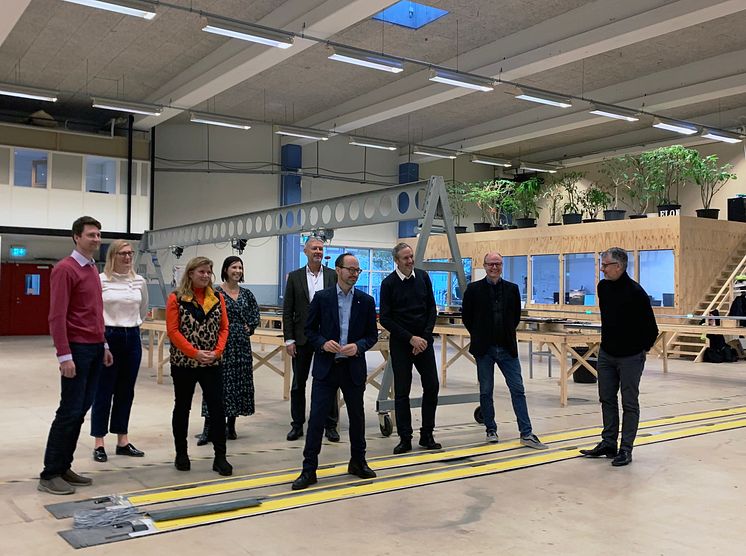Infrastrukturminister Tomas Eneroth besökte Evolution Road, elvägen i Lund