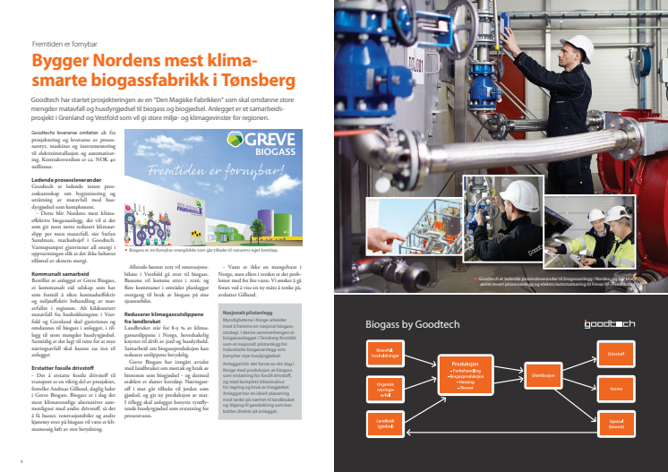 Bygger Nordens mest klimasmarte biogassfabrikk