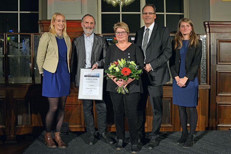 Der Förderverein Leipziger Notenspur e.V. erhielt den dritten Platz in der Kategorie Unternehmen. Initiatoren Prof. Werner Schneider und Dr. Elke Leinhoß freuten sich über die Auszeichnung