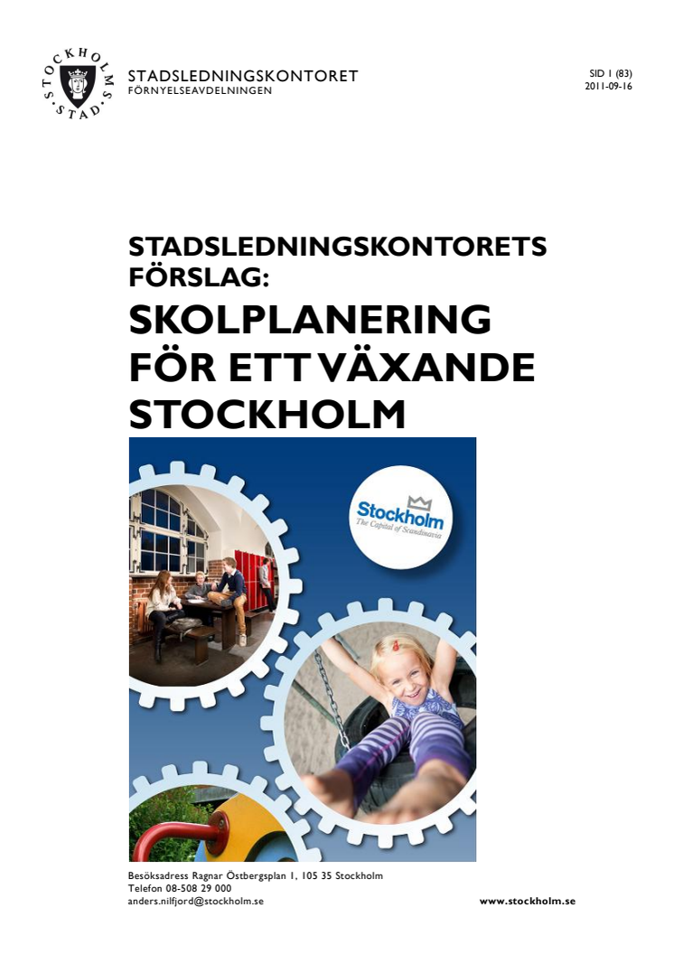 Skolplanering för ett växande Stockholm