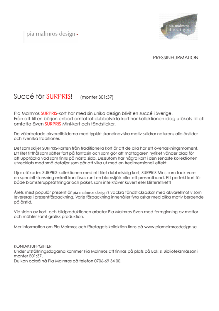 Succé för SURPRIS! 