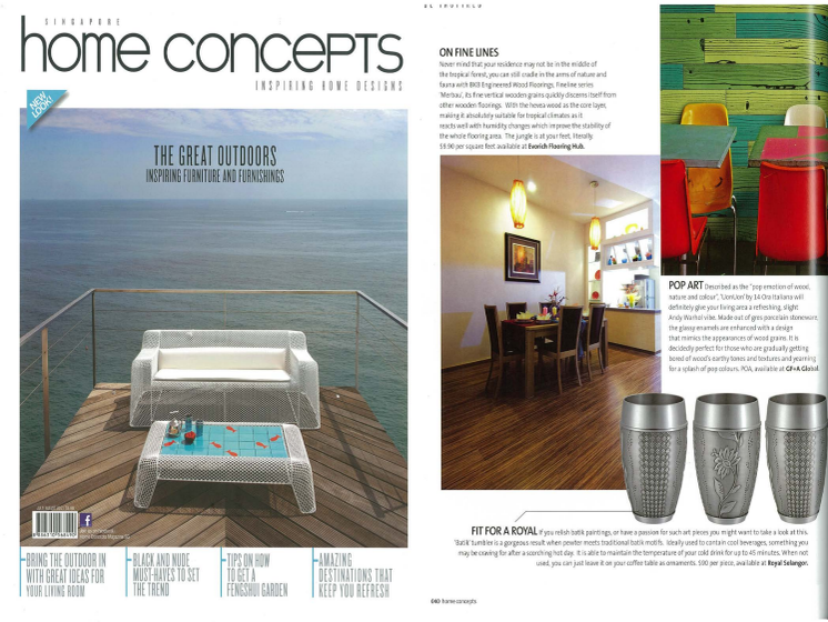 Evorich Flooring Group on Home Concepts Magazine July 2012 Issue