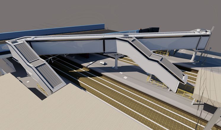 Progress on St Albans City station’s new footbridge and Midland Main Line electrification continues this November