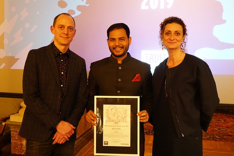 Jitendra Mishra, vinnare av Barnfondens komedipris 2019