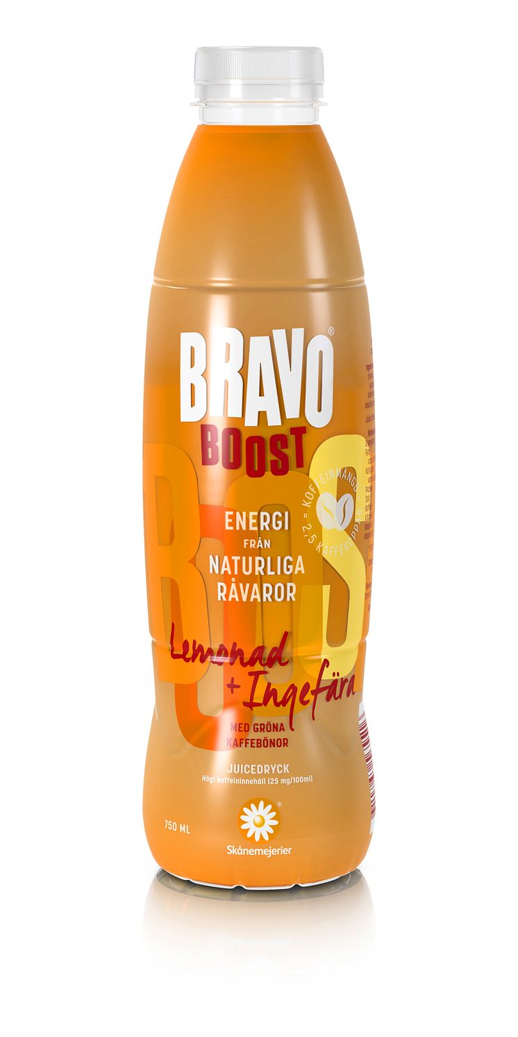 Bravo Boost 75 cl – Lemonad/Ingefära