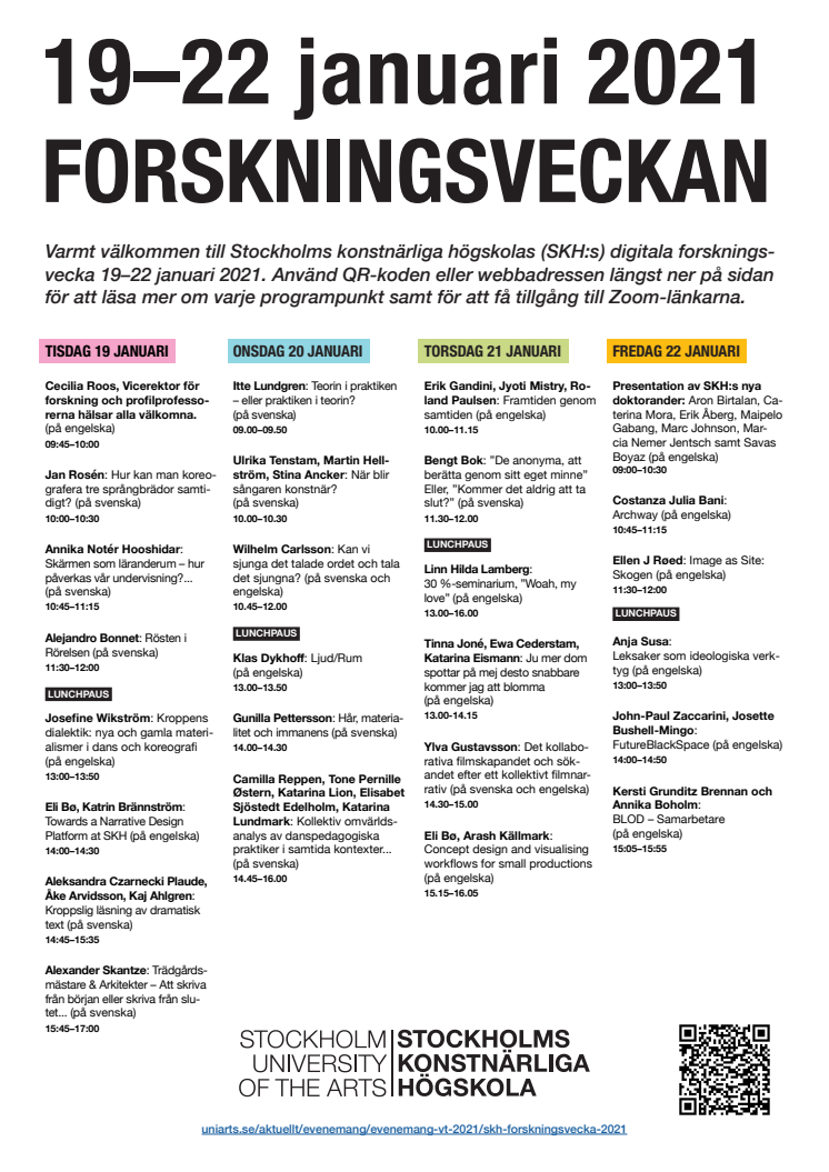 A3-poster Forskningsveckan 2021