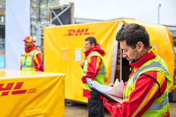 DHL Motorsports Team at a Formula E Race