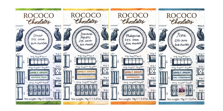 Brittiska craftchokladpionjärerna Rococo lanserar ny serie Single Origin-choklader i Sverige