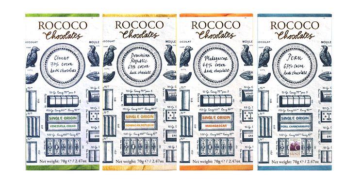 Brittiska craftchokladpionjärerna Rococo lanserar ny serie Single Origin-choklader i Sverige