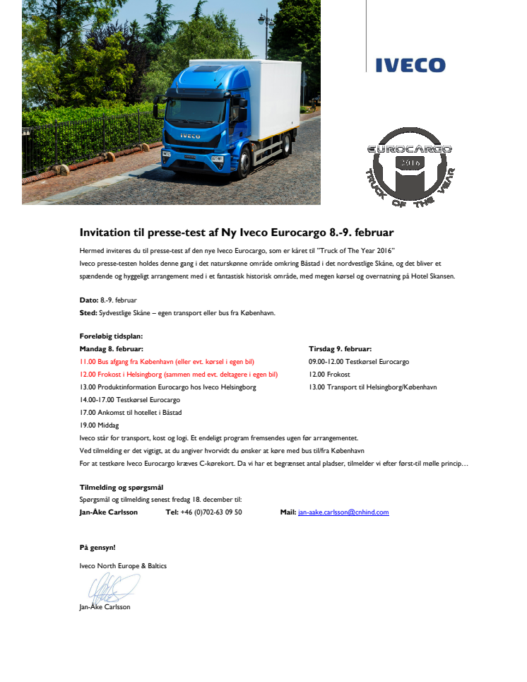 Presstest Eurocargo och Daily 7 ton