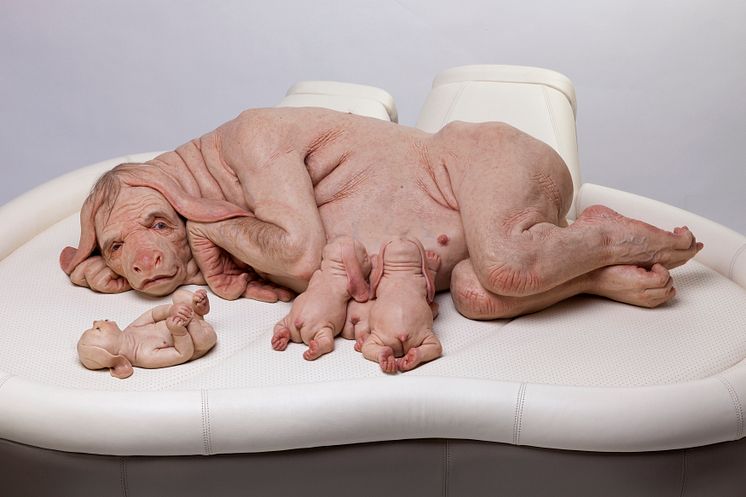 Patricia Piccinini, The Young Family, 2002. Photo Graham Baring. Courtesy of the artist
