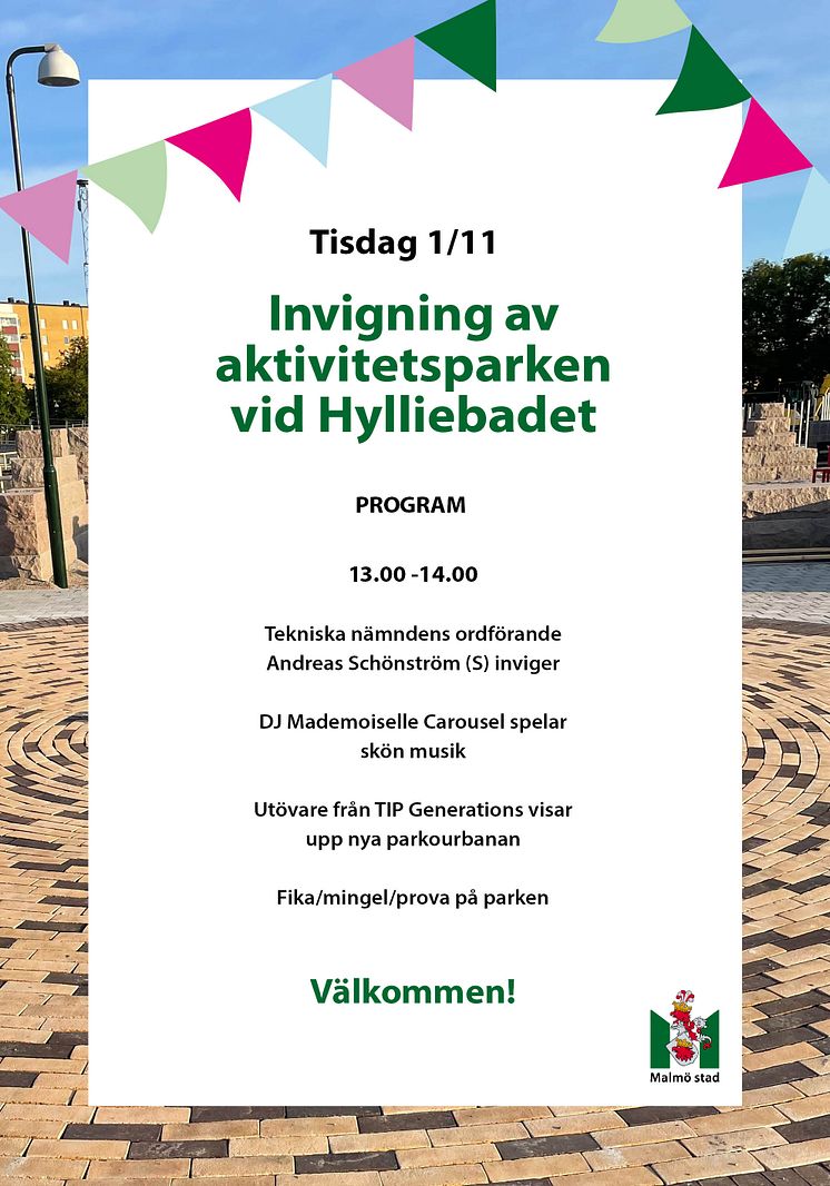 Programposter_Invigning aktivitetsparken