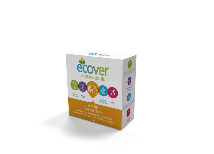 Ecover oppvaskmaskintabletter All-in-one 25 stk