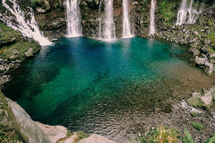 Mauritius systerö, La Reunion vulkaner och vandringsleder