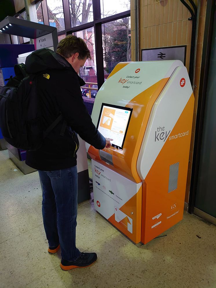Smartcard kiosk in action