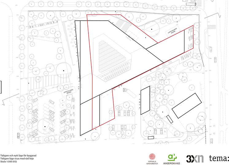 Ny administrationsbyggnad, Uppsala universitet (förslag ny placering) 