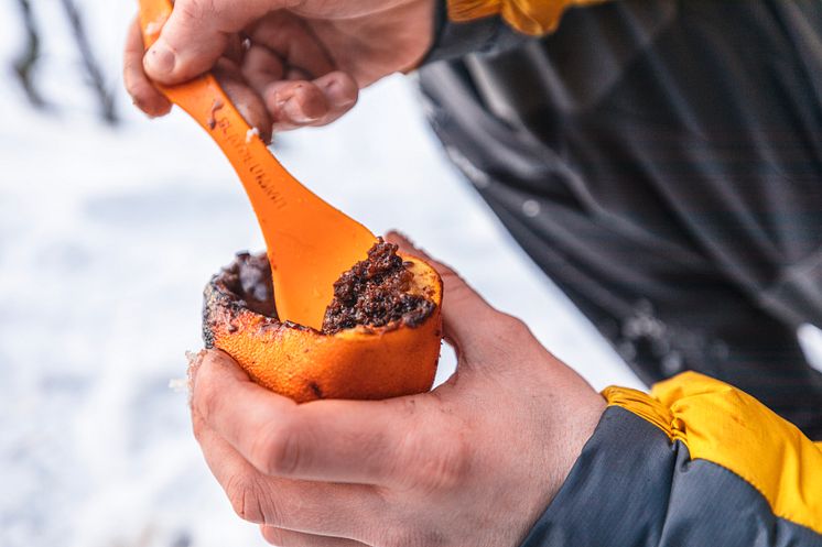 Brownie stekt i appelsin