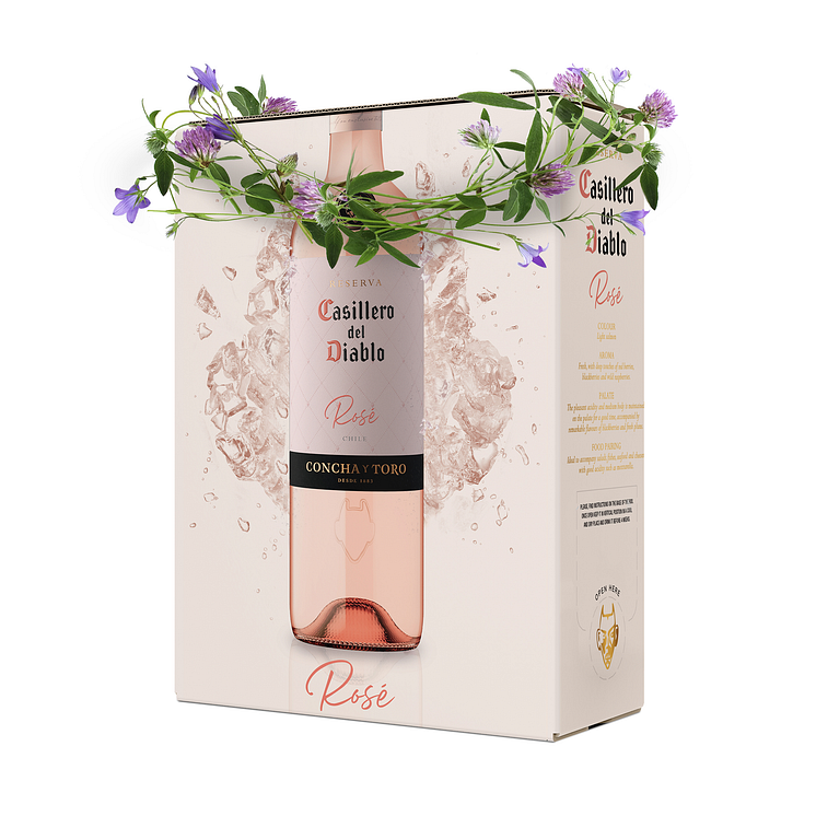 Casillero del Diablo Rosè blomsterkrans