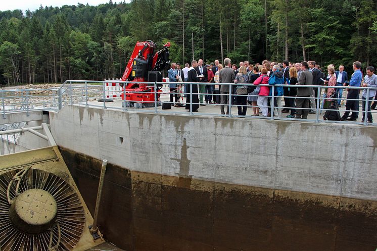Einweihung Öko-Wasserkraftwerk Baierbrunn