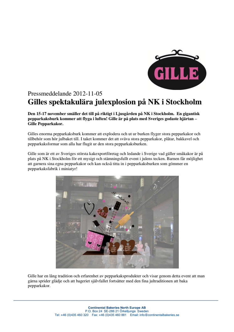 Gilles fixar spektakulär julexplosion på NK i Stockholm