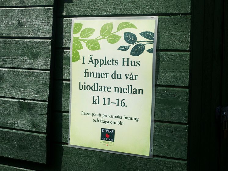 Biodlare i samarbete med Kiviks musteri.
