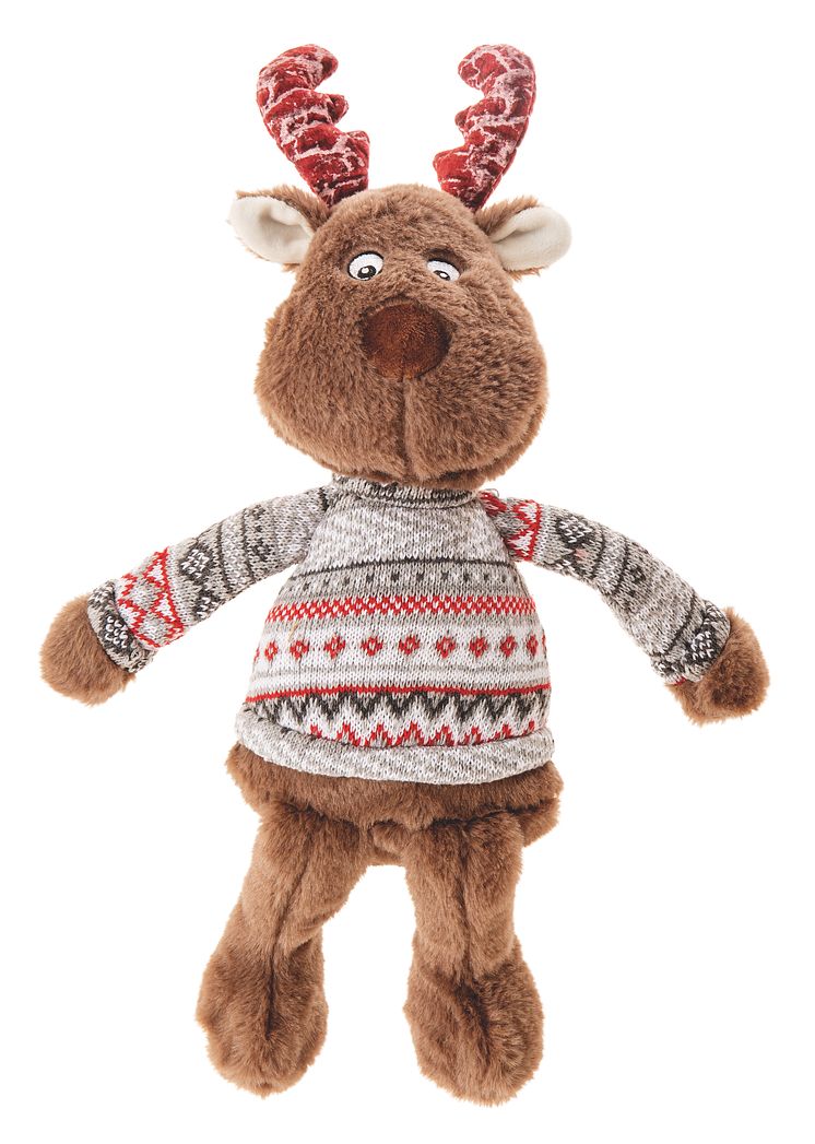 Little&Bigger ScandiClassics Dog Toy Pullover Moose