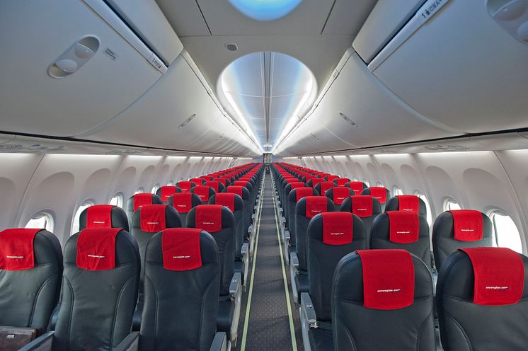 Norwegian's first aircraft with Boeing’s Sky Interior 