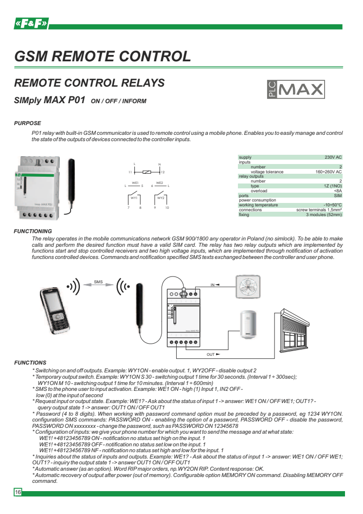 GSM relä SIMply MAX P01